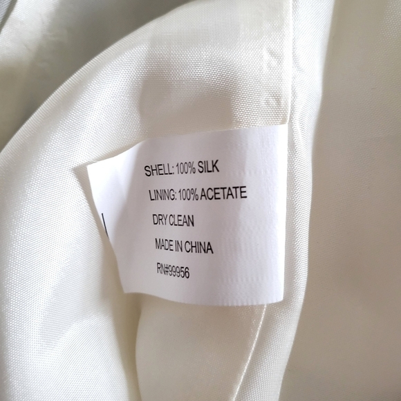 Shoshanna Strapless Draped Tulip Striped Black/White Mini Cocktail Dress Size 6 - Picture 12 of 12